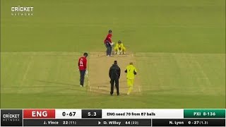 David Willey takes 34 from Nathan Lyon over [upl. by Higginson]