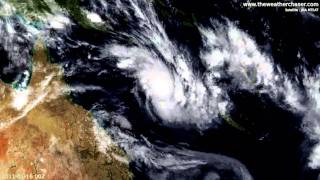 Satellite Timelapse  Tropical Cyclone Zelia Forming and dissipating over New Zealand Final Update [upl. by Twila879]