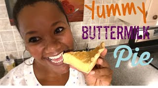 Buttermilk Pie Recipe  Super Easy and Delicious [upl. by Bergman]