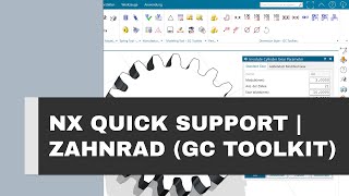 SIEMENS NX ZAHNRAD ERSTELLEN  So einfach können Sie mit dem GC Toolkit Zahnräder erstellen [upl. by Dahl30]