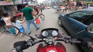 Bike riding in Dhaka City  Honda livo 110 cc  How to ride a bike in Dhaka traffic [upl. by Thacher]