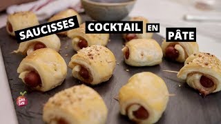 SAUCISSES COCKTAIL EN PÂTE 🐷Hors doeuvres rétro La petite bette [upl. by Kadner]