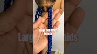 How to do large traditional box braids method 3 braidhairstylesforblackwomen [upl. by Irt]