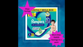 Pampers Diapers  Large size [upl. by Ettenwad]