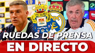 ANCELOTTI y LUIS CARRIÓN EN DIRECTO  RUEDAS DE PRENSA LAS PALMAS  REAL MADRID [upl. by Kareem]