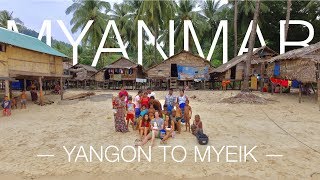 Land of Golden Pagodas 55  Myanmar  Yangon to Myeik 4k drone [upl. by Bellaude]