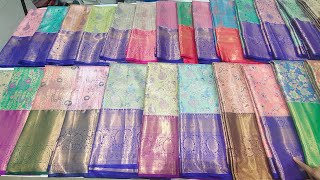 Dasara special offer 5000 2 sarees Kanchi Borket sarees 9848669729 [upl. by Oinotnanauj]