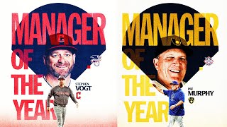 Stephen Vogt Pat Murphy named 2024 Managers of the Year [upl. by Olim746]