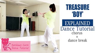 TREASURE  ‘BOY’ DANCE TUTORIAL  EXPLAINED  mirrored  counts [upl. by Toffey]