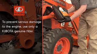 Standard L01 Series L3301 amp L3901 Tractors  Oil Filter Change Know Your Kubota [upl. by Duyne]