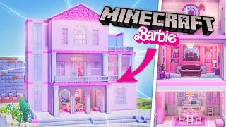 I Built a DETAILED Barbie Dream House in Minecraft [upl. by Genet]