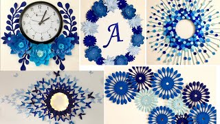 6 DIY PAPER Wall Hanging Ideas for Decorating Room Wall  Wall Decoration ideas [upl. by Doria548]