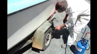 CorrosionX How to spray your boat trailer motor and electrics [upl. by Lebam]