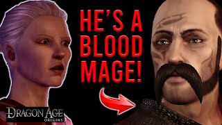 Dragon Age Origins INSANE CUT CONTENT  Wynne Snitches on BLOOD MAGE Warden [upl. by Onitsirc]