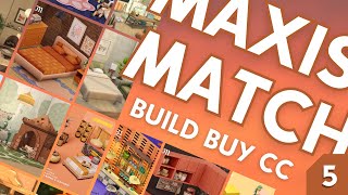 ★ BEST MAXIS MATCH CC PACKS PART 5 ★  BuildBuy CC overview  The Sims 4 including download links [upl. by Violante]