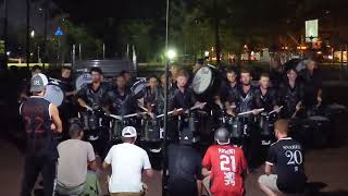 Boston Crusaders 2022 Drumline Allentown Lot [upl. by Imarej]