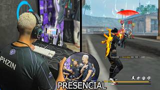 JOGUEI O MAIOR PRESENCIAL DE FREE FIRE NA ESCOLA [upl. by Nwahsat]