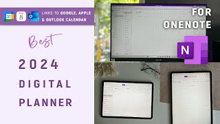 Best OneNote Digital Planner for Windows Mac iPad amp Android  2024 Planner setup [upl. by Latreese]