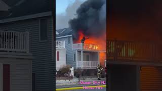 16th amp West house fire in Ocean City NJ [upl. by Naginarb]