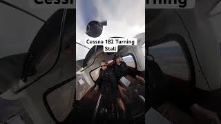 Cessna 182 Turning Stall Demonstration [upl. by Airalednac834]