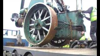 Mountbellew Vintage Club Aveling amp Porter Steam Roller Move Part 1 [upl. by Candida]