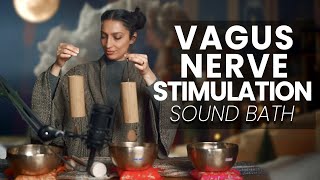 Vagus Nerve Stimulation to Sleep  Sound Bath Healing Meditation [upl. by Bevon]