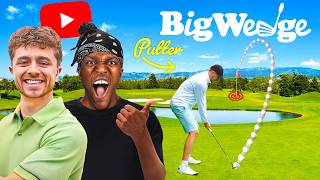 YOUTUBERS CONTROL OUR GOLF SHOTS BIG WEDGE GOLF [upl. by Novets]