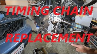 40 V6 Timing Chains Guides and Tensioner Replacement  2006 Mustang for 24 Hours of Lemons Pt 7 [upl. by Arimas]