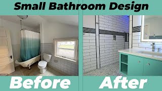 Small Bathroom Design amp Remodel A before and after bathroom makeover [upl. by O'Neill]