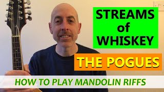 Streams of Whiskey The Pogues  Mandolin Lesson for Beginners with TAB NOTES and CHORDS [upl. by Neom905]