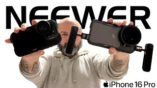 NEEWER Phone Cage Compatible with iPhone 16 Pro  Pro Max  Lens and Filter Kit [upl. by Carri]