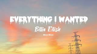 Billie Eilish  everything i wanted Lyrics [upl. by Nauqal]