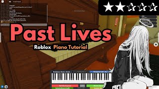 Børns  Past Lives Intro  EASY RobloxVirtual Piano Tutorial [upl. by Nirel]