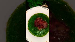 Garlic dhaniya chatni recipe with white rice youtubeshorts shorts  viralshorts [upl. by Hbahsur]