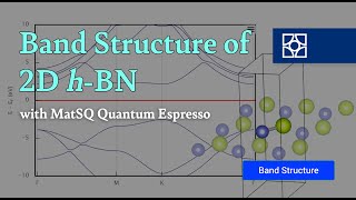 Materials Square Band structure of 2D hBN  Quantum espresso [upl. by Kiah]