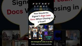 How Should the Signers Sign Loan Docs When Closing in a Trust [upl. by Reynard]