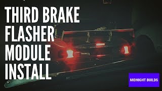 Third Brake Light Flasher Install On Miata Strobe Light [upl. by Gunner50]