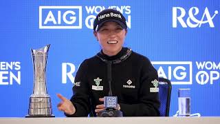 Lydia Ko Winner Press Conference 2024 AIG Womens Open in St Andrews [upl. by Hassin]