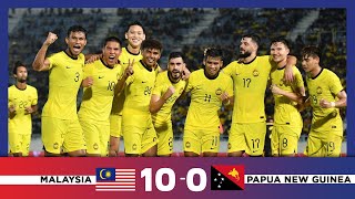 Malaysia 10  0 Papua New Guinea  Perlawanan Antarabangsa Tier 1 [upl. by Atiuqrahs314]