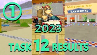 MKWii TAS Competition 2023  Task 12 Results Part 1 [upl. by Cinimmod]