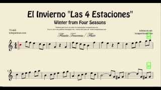 El Invierno Partitura de Flauta Travesera o Traversa [upl. by Siloum]