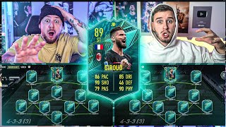 ECHT TÖFTE 💀😱 FLASHBACK GIROUD Squadbuilder Battleship vs Iam Tabak 🔥 FIFA 22 [upl. by Eirroc]