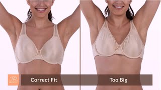 Bra Fitting How to Find the Best Fitting Bras [upl. by Nysa]