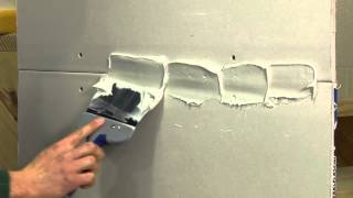 Finishing a Drywall Joint STEP 1 [upl. by Annauj]