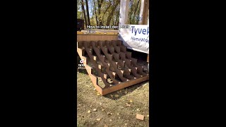 How To Install Deck Stair Piles [upl. by Notlimah681]