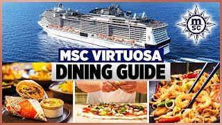 MSC Virtuosa Dining Guide 2024 [upl. by Iong]