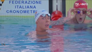 David Popovici  campion la turneul de înot Sette Colli Trophy în proba de 100 m [upl. by Oria992]