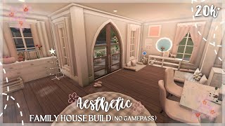 20K BLOXBURG SPRING AESTHETIC FAMILY HOUSE BUILD NO GAMEPASS [upl. by Ahseinek175]