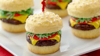 HOW TO MAKE CHEESEBURGER CUPCAKES  NERDY NUMMIES [upl. by Denny]