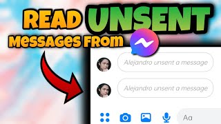 READ UNSENTUNSEND MESSAGES FROM MESSENGER  PAANO BASAHIN ANG UNSENT MESSAGES SA MESSENGER [upl. by Dugald563]